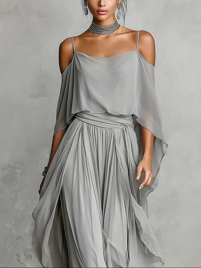 Isabela | Top à Bretelles et Pantalon Léger Ensemble