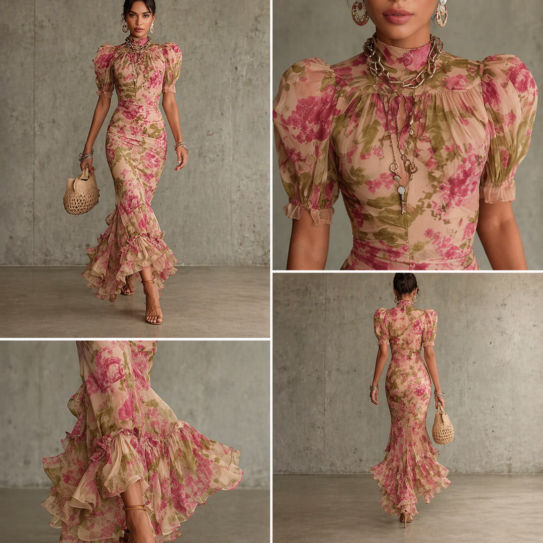 SAE | Maxi Robe Rose