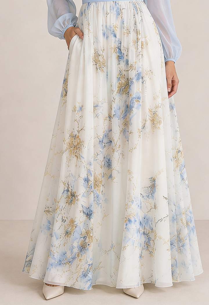 VERA | Robe longue à fleurs