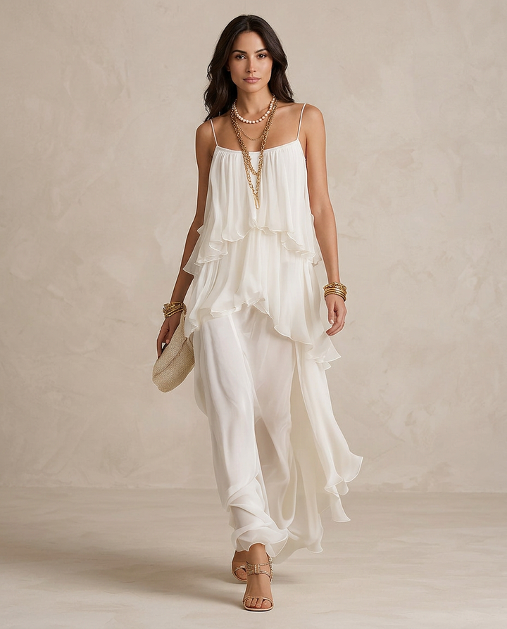 AURELIA | Robe Maxi Chiffon