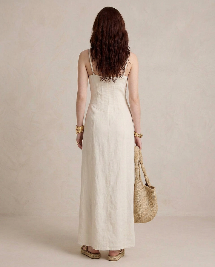 LUCIA | Maxi Robe Blanche avec Fente