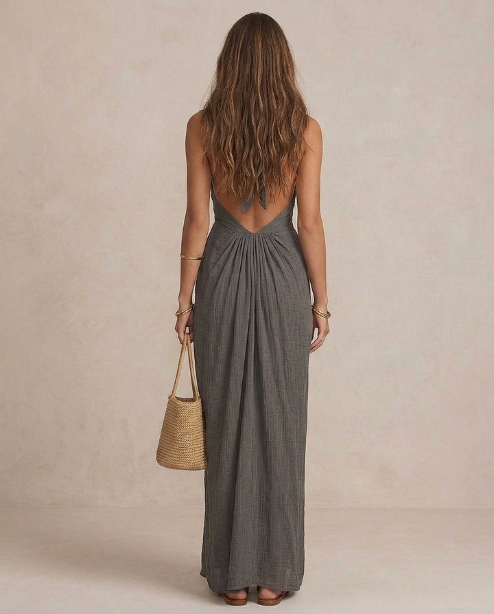 GIULIA | Maxi Robe Drapée