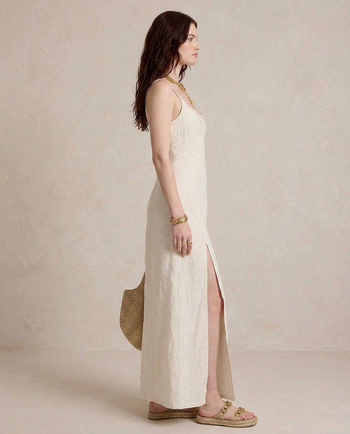 LUCIA | Maxi Robe Blanche avec Fente