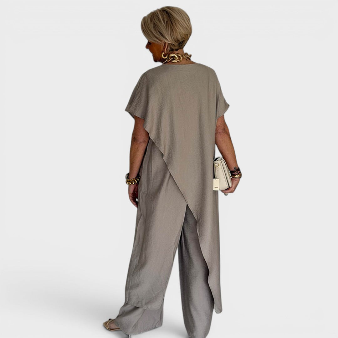 Roseth | Ensemble Tunique Superposée et Pantalons Amples