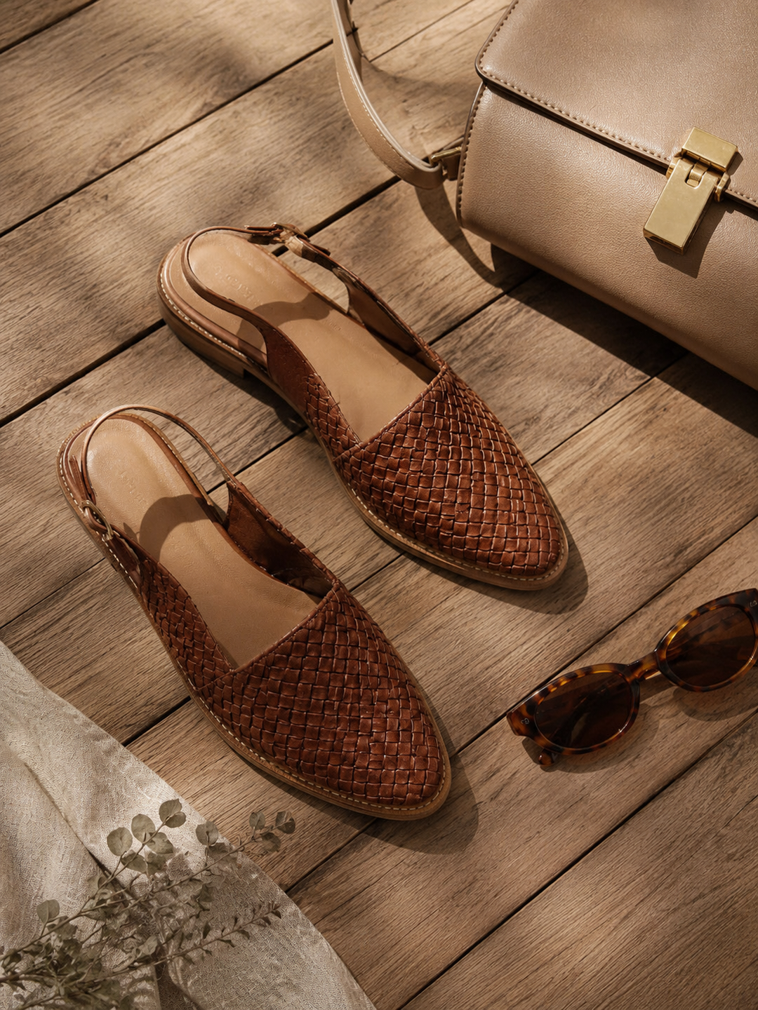 Jesselle | Ballerines à Talon Ouvert