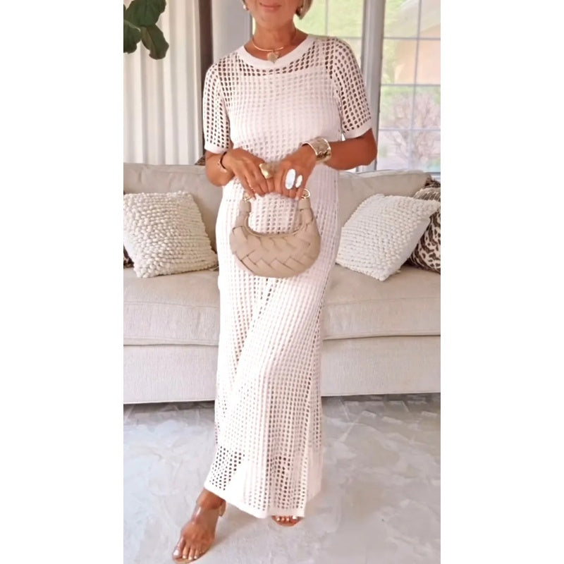Bethany | Robe Maxi Longue Découpée avec Robe Intérieure Offerte