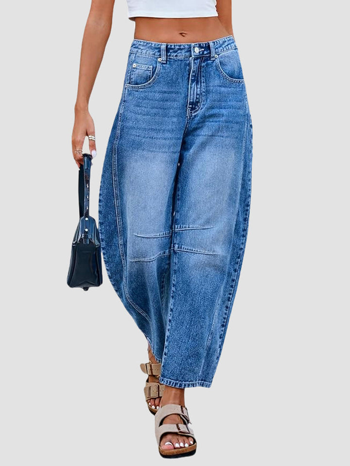 Linda | Jeans Décontractés Évasés