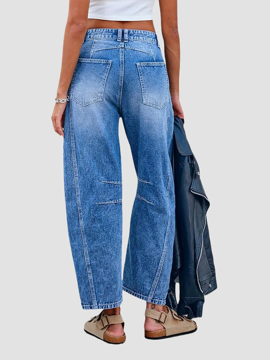 Linda | Jeans Décontractés Évasés