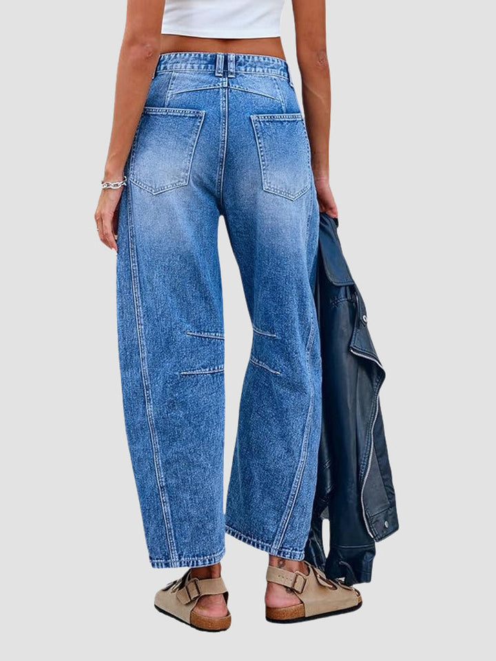 Linda | Jeans Décontractés Évasés
